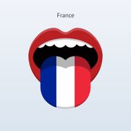 France language Abstract human tongue N2
