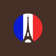 illustration with the eiffel tower