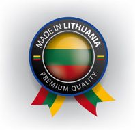 Made in LITHUANIA Lithuanian seal Flag (Vector) N2