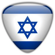 Israel Flag Glossy Button N5