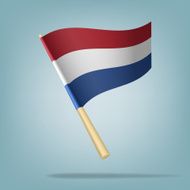 Netherlands flag vector illustration N3