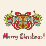 Vintage Merry Christmas background