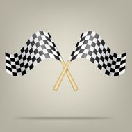 Checkered Racing Flags Vector illustration