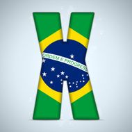 Brazil Alphabet Letters N4