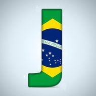 Brazil Alphabet Letters N11