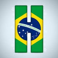 Brazil Alphabet Letters N13