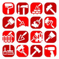 color construction and repair icons