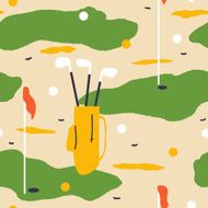Elegant background for golf lovers Vector seamless