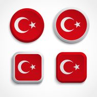 Turkey flag buttons