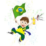 Brazilian Soccer Fan Boy