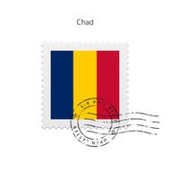 Chad Flag Postage Stamp