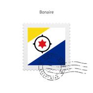 Bonaire Flag Postage Stamp