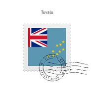 Tuvalu Flag Postage Stamp