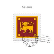 Sri Lanka Flag Postage Stamp