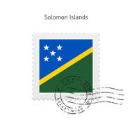 Solomon Islands Flag Postage Stamp