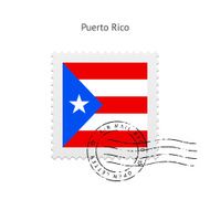 Puerto Rico Flag Postage Stamp