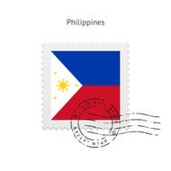 Philippines Flag Postage Stamp