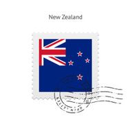 New Zealand Flag Postage Stamp