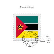 Mozambique Flag Postage Stamp