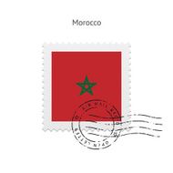 Morocco Flag Postage Stamp