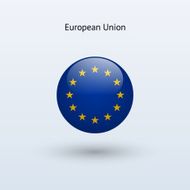 Round flag of European Union