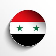 Syria Flag Sticker Button