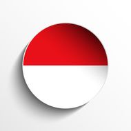 Monaco Flag Sticker Button