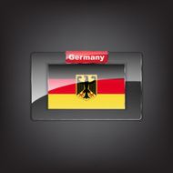 Glass flag of Germany