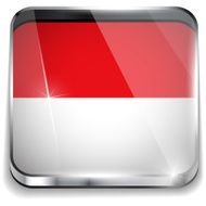 Hungary Flag Smartphone Application Square Buttons N3