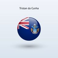 Round flag of Tristan da Cunha