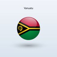 Round flag of Vanuatu