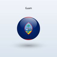 Round flag of Guam