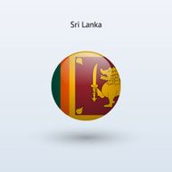 Round flag of Sri Lanka