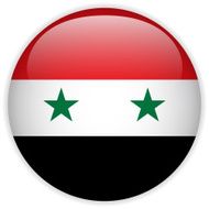 Syria Flag Glossy Button N7