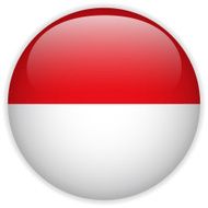 Monaco Flag Glossy Button N4
