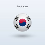 Round flag of South Korea