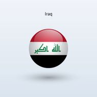 Round flag of Iraq