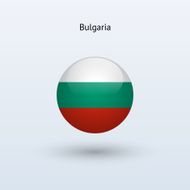 Round flag of Bulgaria
