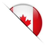 Canada Flag Glossy Button Hidden N2