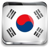 South Korea Flag Smartphone Application Square Buttons N2
