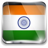 India Flag Smartphone Application Square Buttons N2