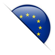 Europe Flag Glossy Button Hidden N2