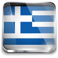 Greece Flag Smartphone Application Square Buttons N2