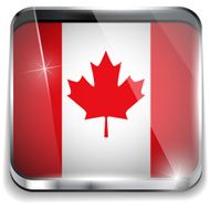 Canada Flag Smartphone Application Square Buttons N2