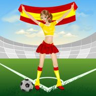 Spanish soccer fan