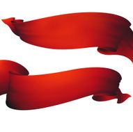 Horizontal red banners N2