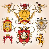 Heraldic design colored N2