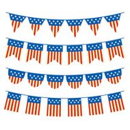 Vector Set of Patriotic Bunting
