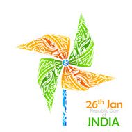 India flag tricolor pinwheel