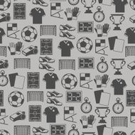 Sports seamless pattern with soccer (football) icons